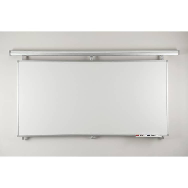 Twin Track non-magnetic dry-wipe board 1800 x 900mm